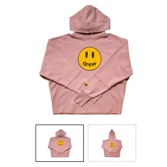 drew house mascot deconstructed hoodie in dusty rose - Picture 2 of 10